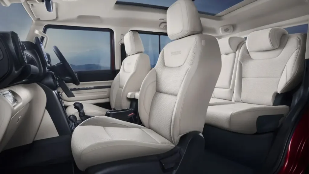 Mahindra Thar Roxx interior